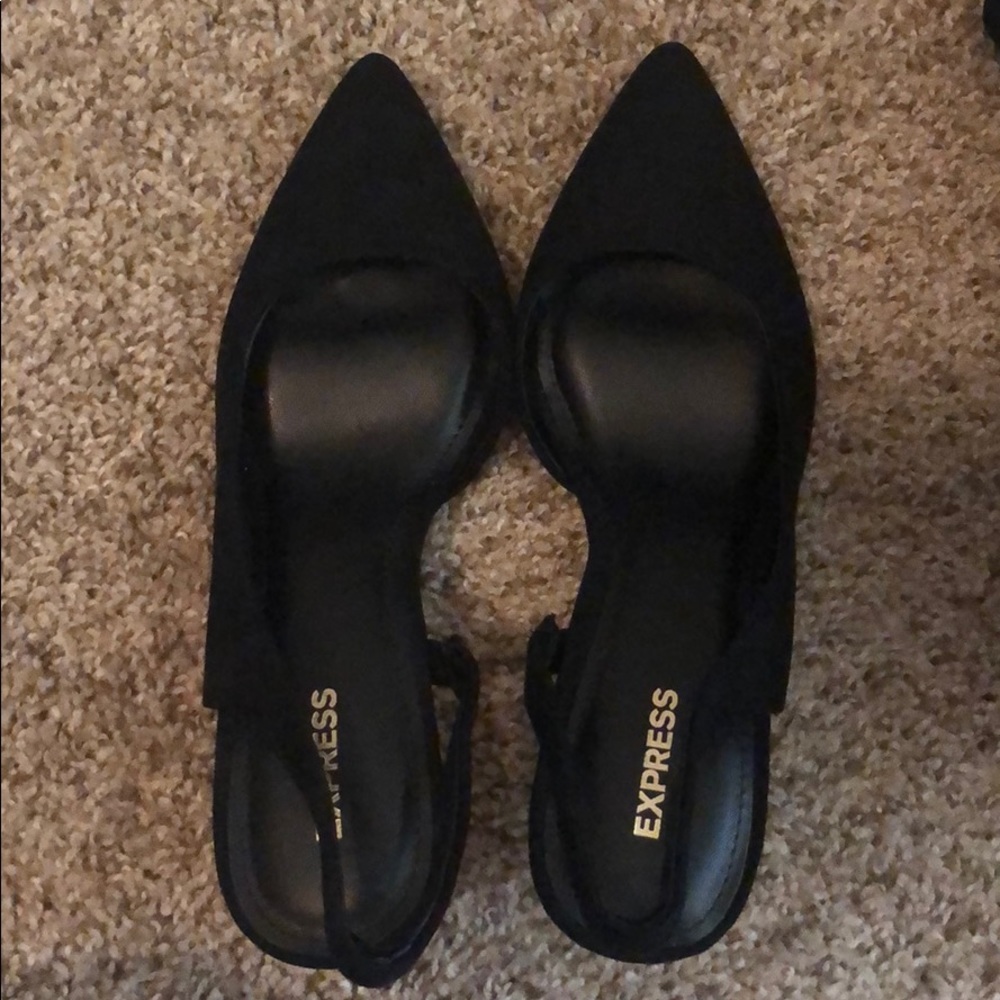 Express black high heels